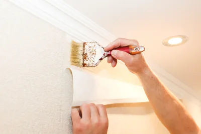 Pose de papier peint à Narp — revêtements muraux et toiles de verre